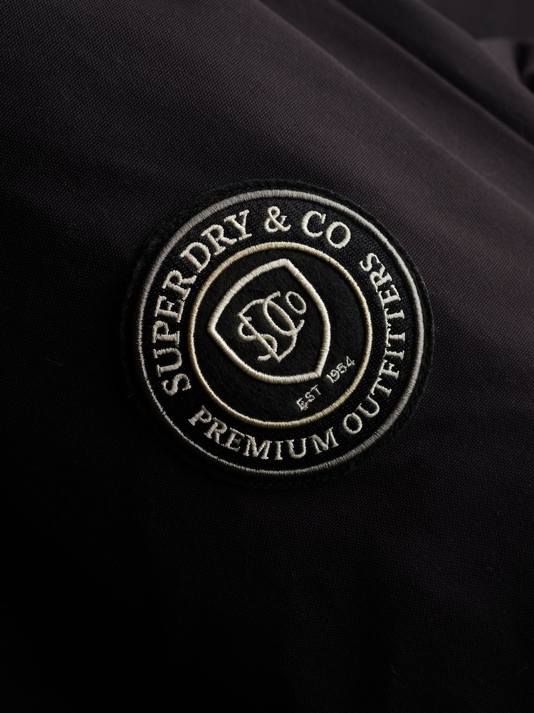 أسود - Superdry City Parka Coats - صورة 2 من 2