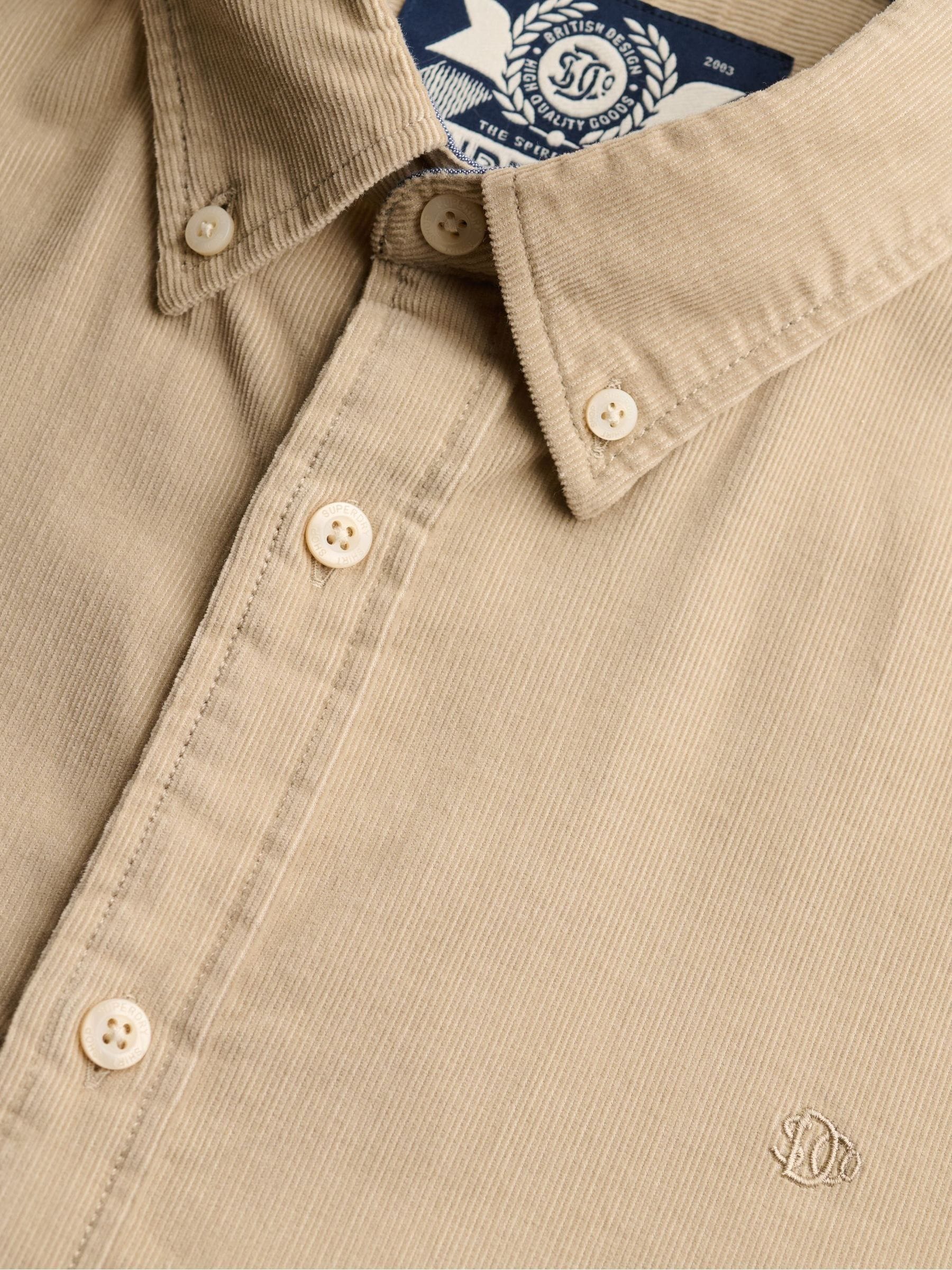 Buy Superdry Brown Classic Needle Cord Shirt from Next USA