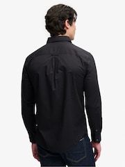 Schwarz - Superdry Cut Away Poplin Long Sleeve Shirt - Bild 2 von 8