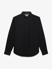 Schwarz - Superdry Cut Away Poplin Long Sleeve Shirt - Bild 7 von 8