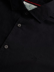 Schwarz - Superdry Cut Away Poplin Long Sleeve Shirt - Bild 8 von 8