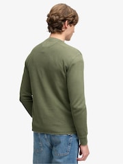 Superdry Green Classic Heavy Textured  T-Shirt - Image 2 of 8