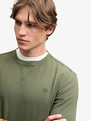 Superdry Green Classic Heavy Textured  T-Shirt - Image 4 of 8