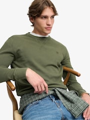 Superdry Green Classic Heavy Textured  T-Shirt - Image 5 of 8