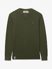Superdry Green Classic Heavy Textured  T-Shirt - Image 7 of 8