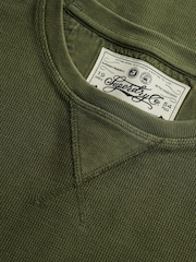 Superdry Green Classic Heavy Textured  T-Shirt - Image 8 of 8
