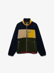Tamsiai mėlyna/žalia spalvų blokas - „Superdry Vintage Retro“ flisinis megztinis su užtrauktuku - 5 paveikslėlis iš 6