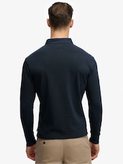 Superdry Blue Classic Rugby Top - Image 2 of 7