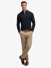 Superdry Blue Classic Rugby Top - Image 4 of 7