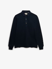 Superdry Blue Classic Rugby Top - Image 6 of 7