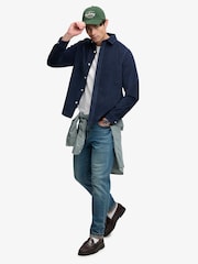 Mėlyna - Superdry virveliniai marškinėliai - 3 paveikslėlis iš 5
