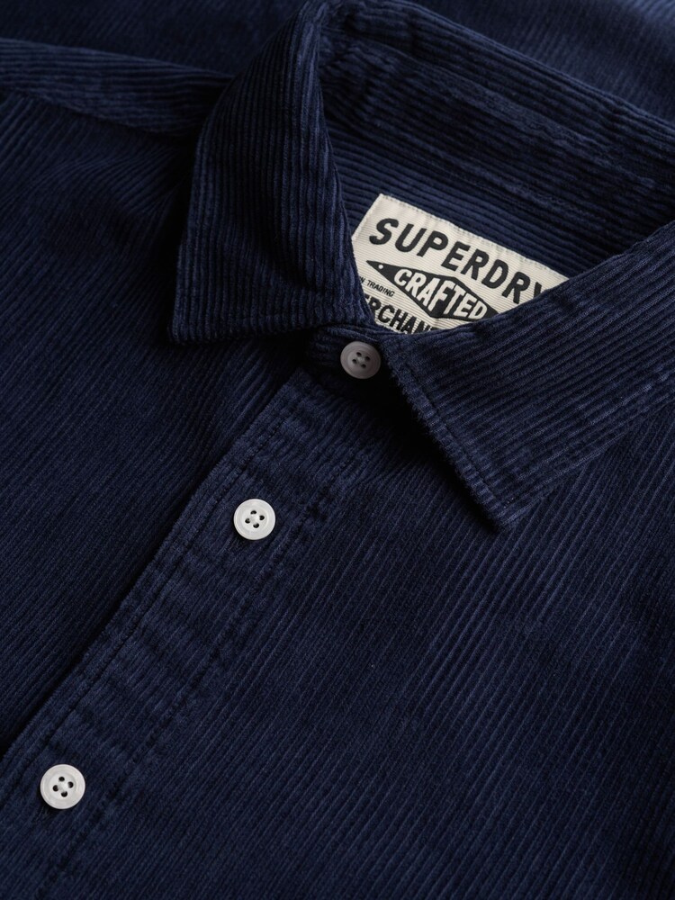 Blå - Superdry Fløjl Overshirt - Billede 7 af 7 Blå - Superdry Fløjl Overshirt - Billede 7 af 7