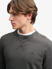 Superdry Black Classic Heavy Textured  T-Shirt - Image 3 of 8