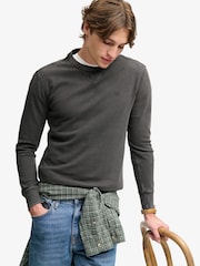 Superdry Black Classic Heavy Textured  T-Shirt - Image 4 of 8
