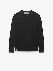 Superdry Black Classic Heavy Textured  T-Shirt - Image 6 of 8