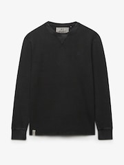 Superdry Black Classic Heavy Textured  T-Shirt - Image 7 of 8