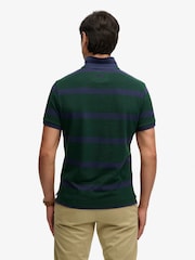 Superdry Blue Crest Stripe Polo - Image 2 of 7