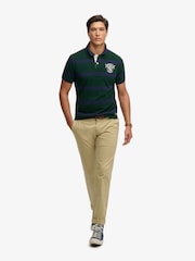 Superdry Blue Crest Stripe Polo - Image 4 of 7