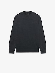 Superdry Grey Essential Lw Wool Blend Jumper - Image 1 of 2