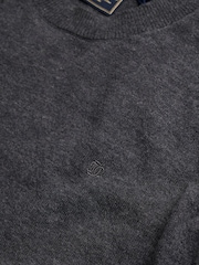 Superdry Grey Essential Lw Wool Blend Jumper - Image 2 of 2