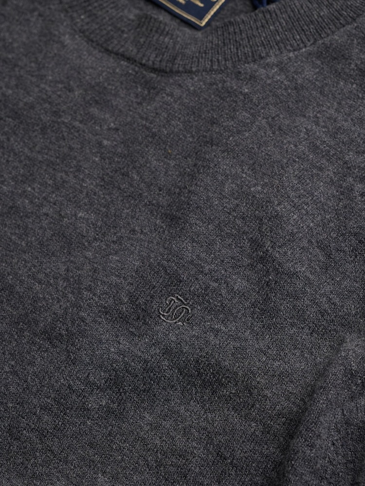 Superdry Grey Essential Lw Wool Blend Jumper - Image 2 of 2