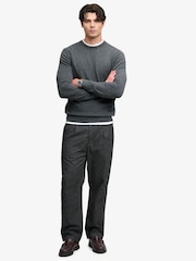 Superdry Grey Essential Lw Wool Blend Jumper - Image 4 of 7