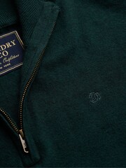 Superdry Green Essential Lambswool Blend 1/2 Zip Jumper - Image 7 of 7