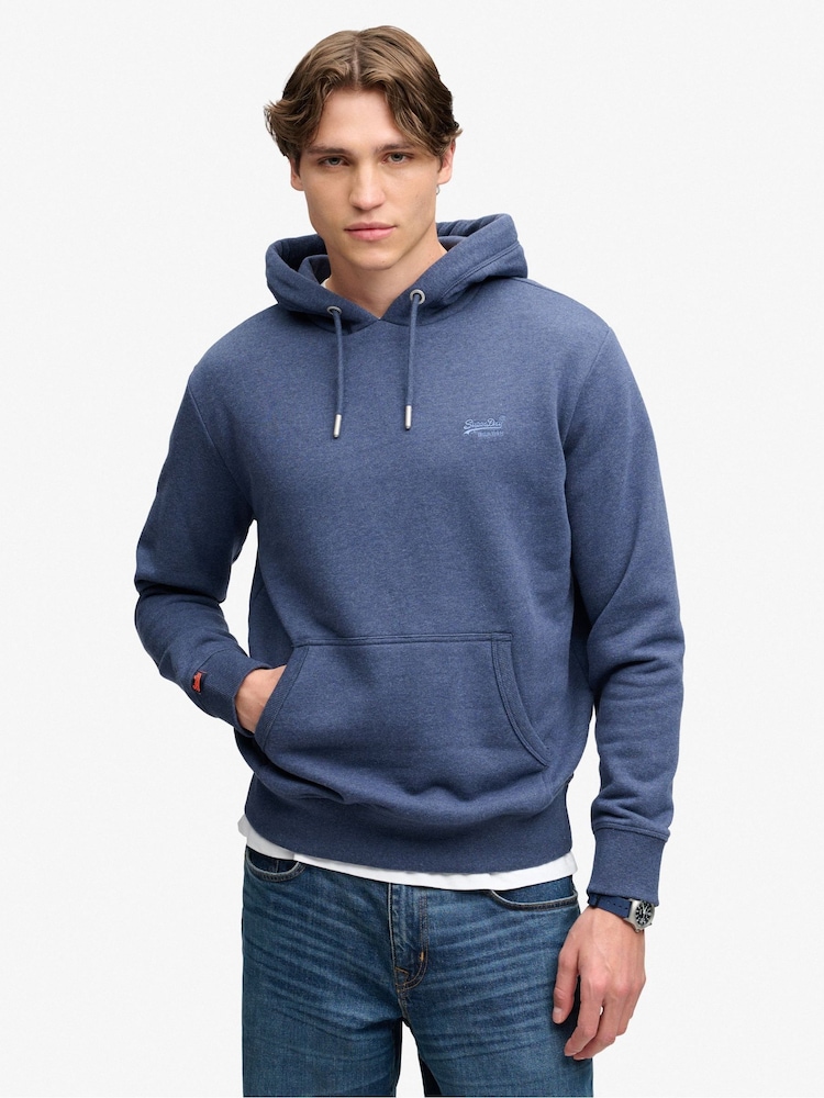 Zils - Superdry Essential Logo kapučjaka - Attēls 1 no 5