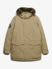 Superdry Cream Everest Faux Fur Parka Jacket - Image 1 of 2