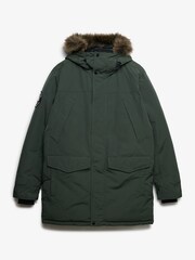 Superdry Green Everest Faux Fur Parka Jacket - Image 1 of 2