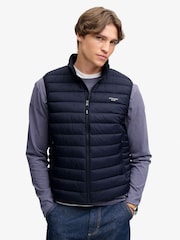 Superdry Blue Fuji Lite Padded Gilet - Image 1 of 5