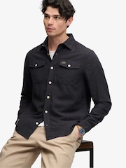 Juoda - „Superdry“ „Hellbone“ stiliaus darbo marškinėliai - 4 paveikslėlis iš 5