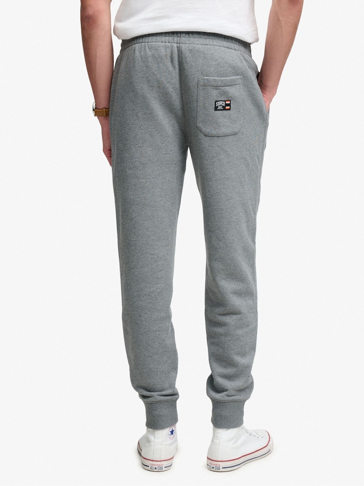 Superdry Grey Essential Logo Joggers - Image 2 of 8