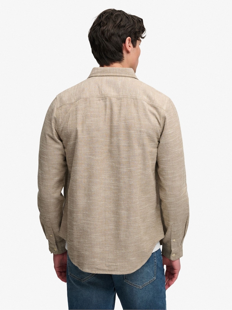 Ruda - „Superdry“ „Hellbone“ stiliaus darbo marškinėliai - 2 paveikslėlis iš 5