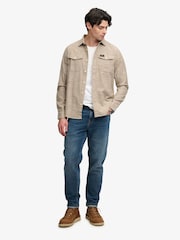 Ruda - „Superdry“ „Hellbone“ stiliaus darbo marškinėliai - 4 paveikslėlis iš 5