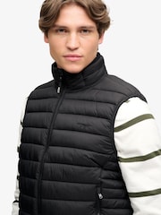Superdry Black Fuji Lite Padded Gilet - Image 6 of 7