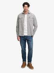 Pilka - „Superdry“ „Hellbone“ stiliaus darbo marškinėliai - 3 paveikslėlis iš 5