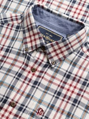 Superdry White/Red Long Sleeve Cotton Lumberjack Shirt - Image 8 of 8
