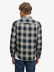 أزرق/أصفر - قميص قطن بكم طويل Lumberjack من Superdry - صورة 3 من 8