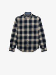 أزرق/أصفر - قميص قطن بكم طويل Lumberjack من Superdry - صورة 7 من 8