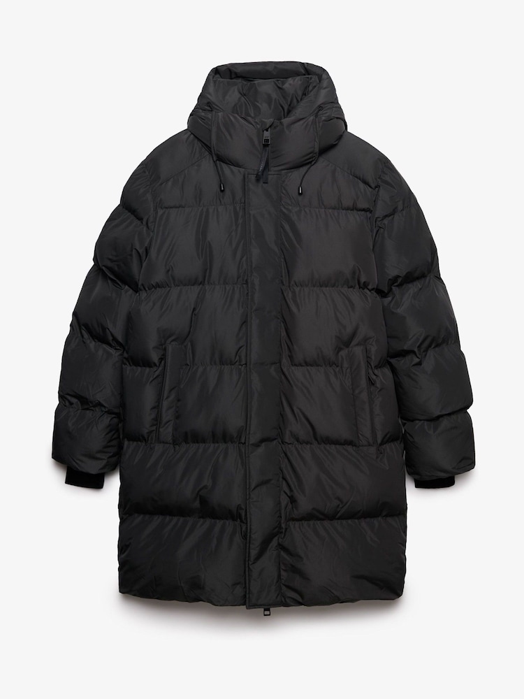 Superdry Green Hooded Sports Puffer Coat - Image 8 of 8 Superdry Green Hooded Sports Puffer Coat - Image 8 of 8