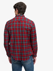 أحمر - قميص قطن بكم طويل Lumberjack من Superdry - صورة 3 من 7
