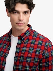 أحمر - قميص قطن بكم طويل Lumberjack من Superdry - صورة 5 من 7