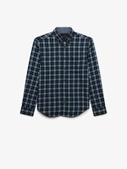 Superdry Blue Long Sleeve Cotton Lumberjack Shirt - Image 1 of 2