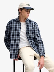 أزرق - قميص قطن بكم طويل Lumberjack من Superdry - صورة 4 من 7