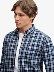 أزرق - قميص قطن بكم طويل Lumberjack من Superdry - صورة 5 من 7