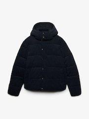 Zils - Superdry Premium kapuces auklas dīvā jaka - Attēls 1 no 2