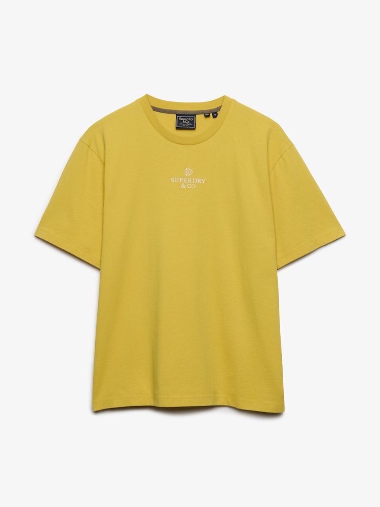 Amarillo - Camiseta con micrologotipo de Superdry - Imagen 1 de 2