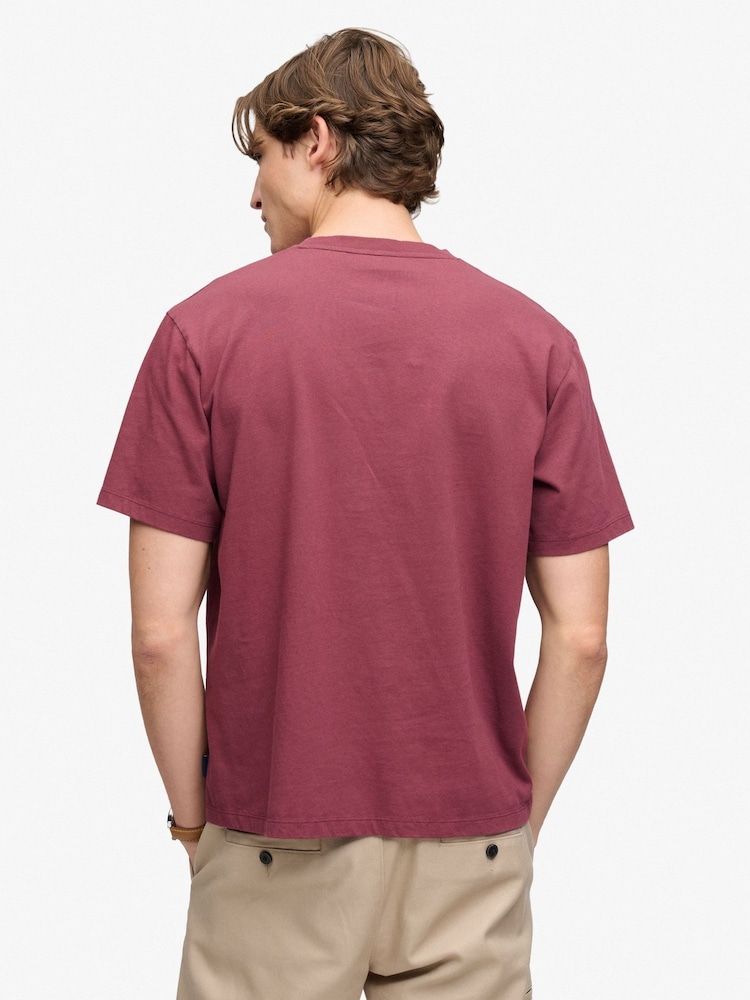 Rojo - Camiseta con micrologotipo de Superdry - Imagen 2 de 7