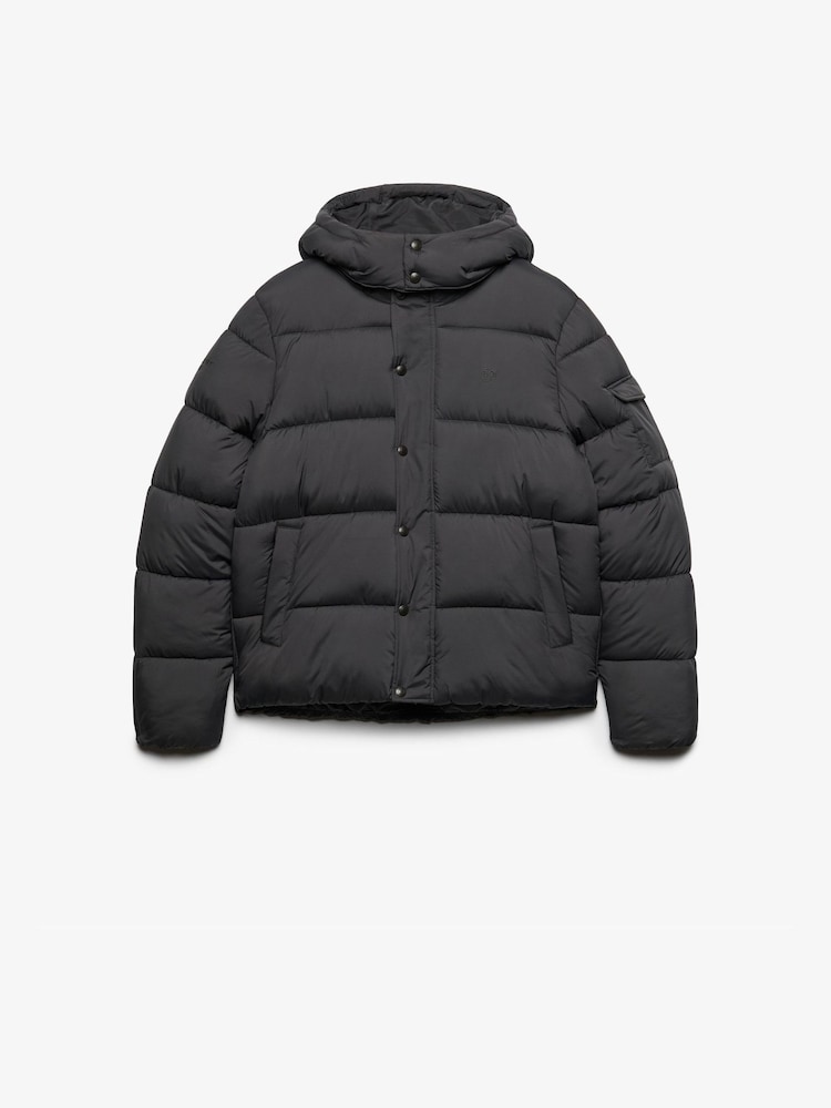 Superdry Grey Premium Ripstop Puffer Jacket - Image 7 of 7
